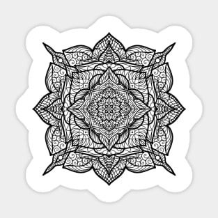 Ornamental Line Art Mandala Sticker